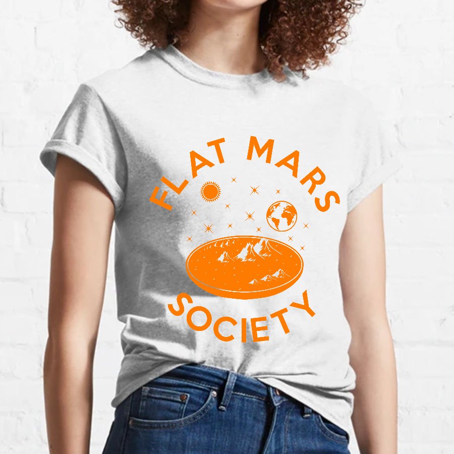 Flat mars society Nerdy T-Shirt
