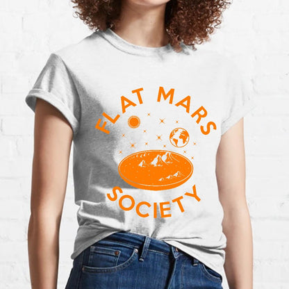 Flat mars society Nerdy T-Shirt