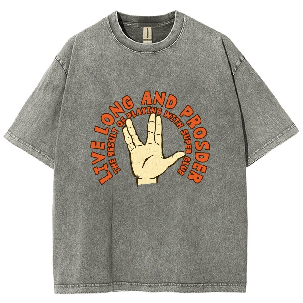 The Result Of Playing With Super Glue Vintage Distressed T-shirt