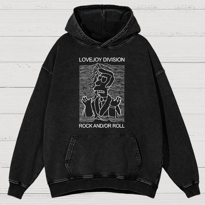 Music Joy Division Rock And/Or Roll Vintage Distressed Hoodie