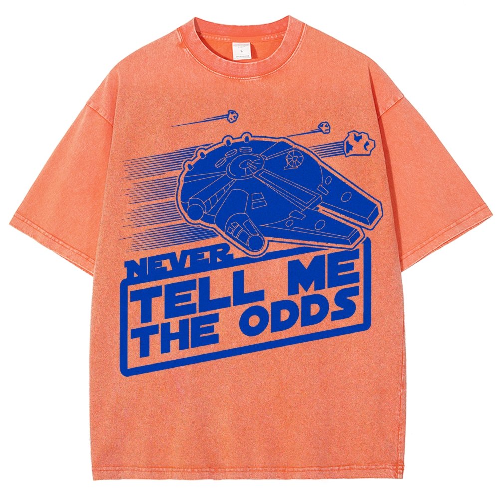 Never Tell Me The Odds Vintage Distressed T-shirt
