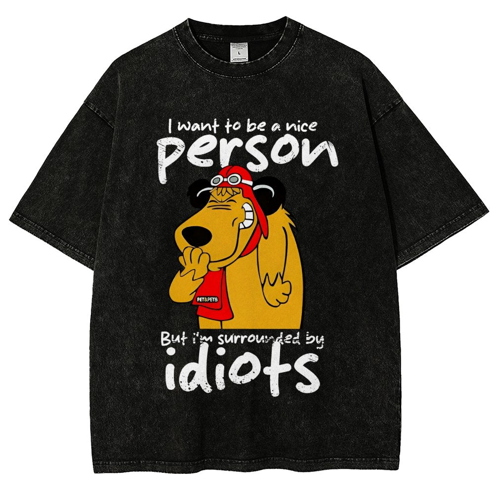 Sourronded by idiots Vintage Distressed T-shirt
