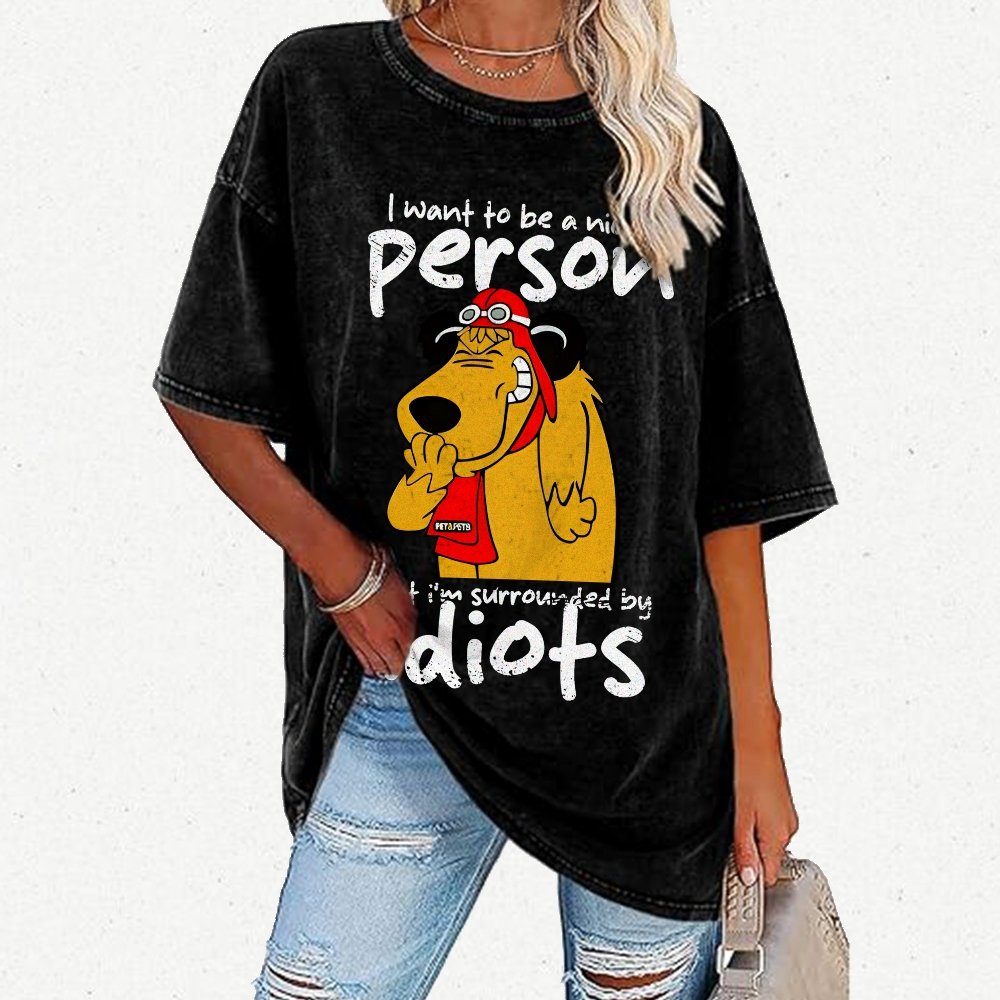 Sourronded by idiots Vintage Distressed T-shirt