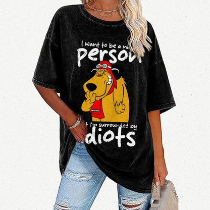 Sourronded by idiots Vintage Distressed T-shirt