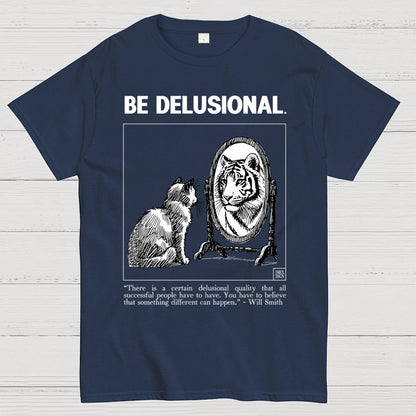 Tiger in the Mirror - Believe First, Then Become Geek T-Shirt
