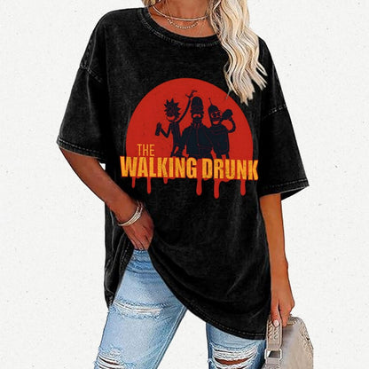 The Walking Drunk Vintage Distressed T-shirt