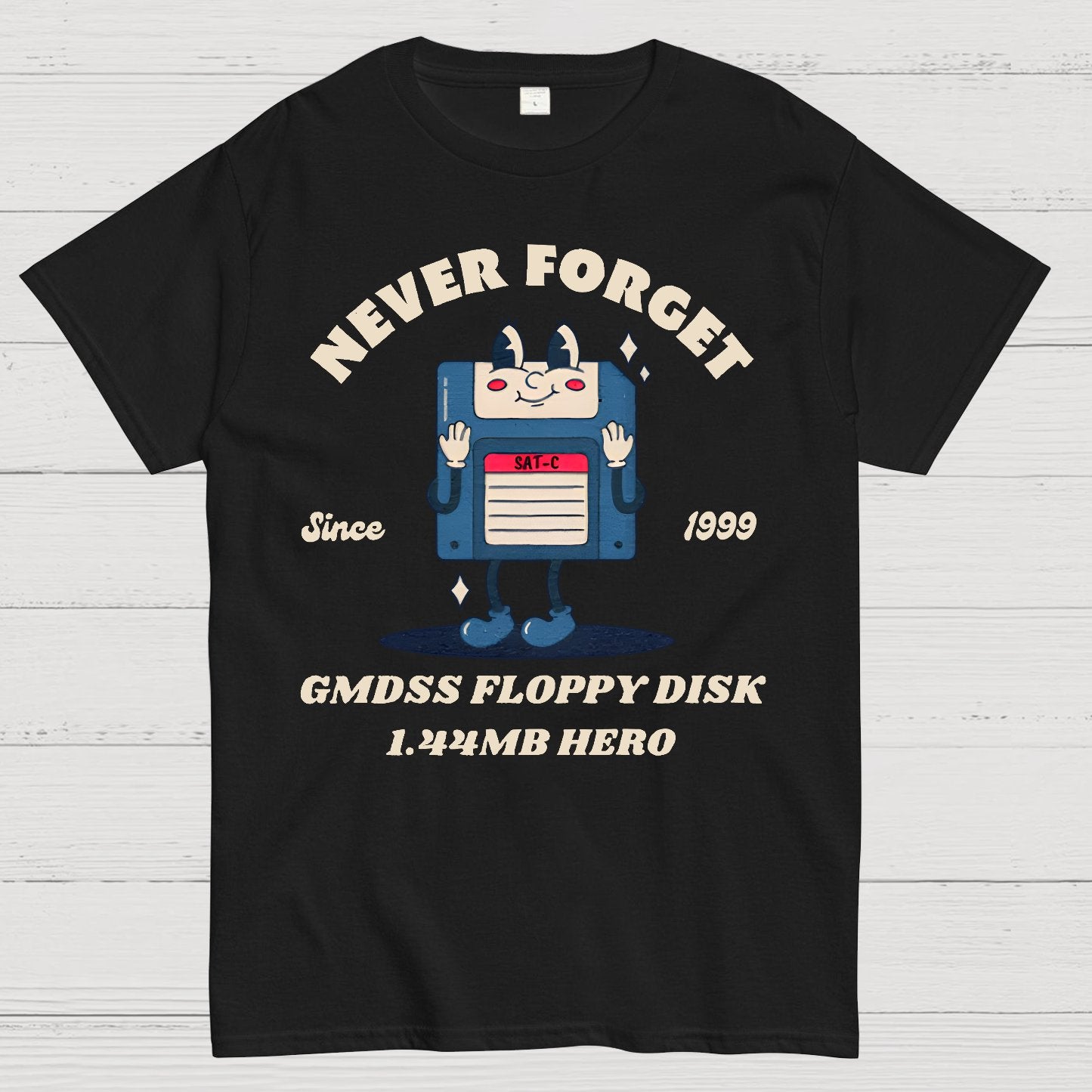 GMDSS Floppy Disk Hero Geek T-Shirt