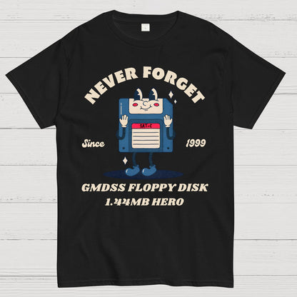 GMDSS Floppy Disk Hero Geek T-Shirt