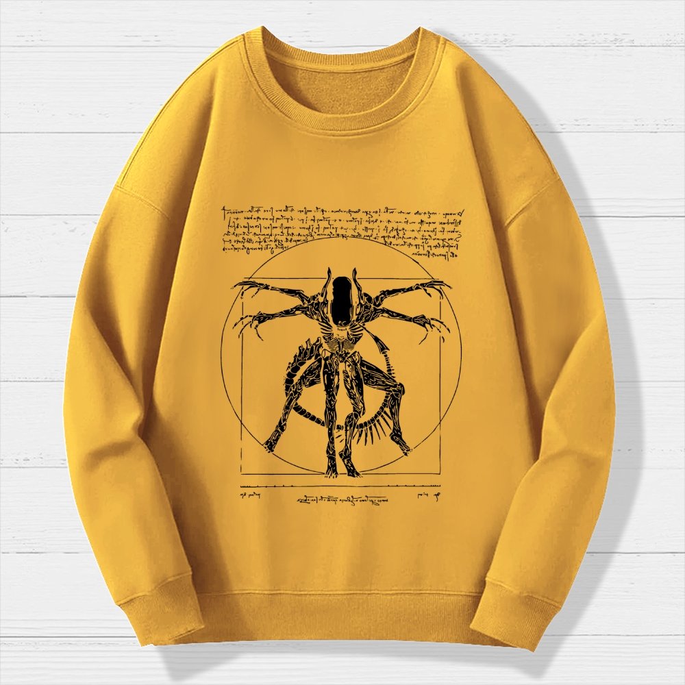 Mystery Creature Geek Cotton Sweatshirt