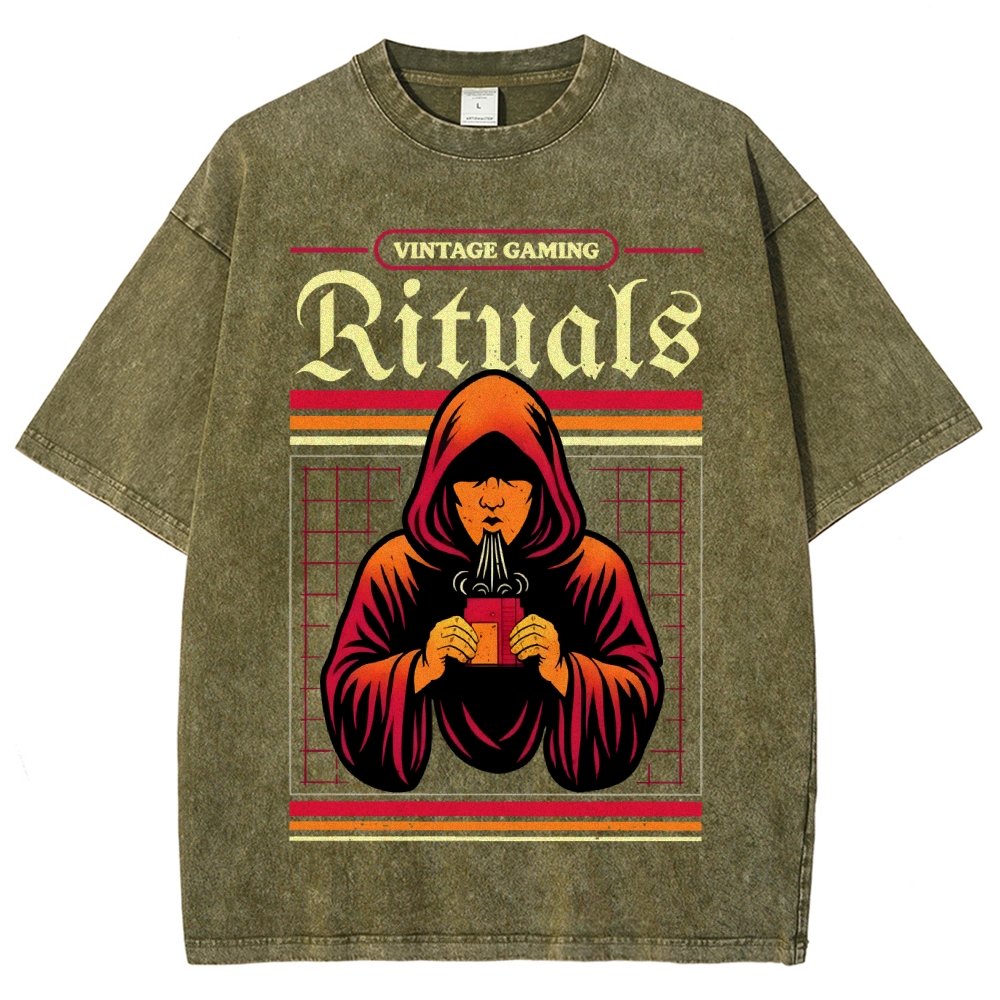 Vintage Gaming Rituals Buy Now Vintage Distressed T-shirt