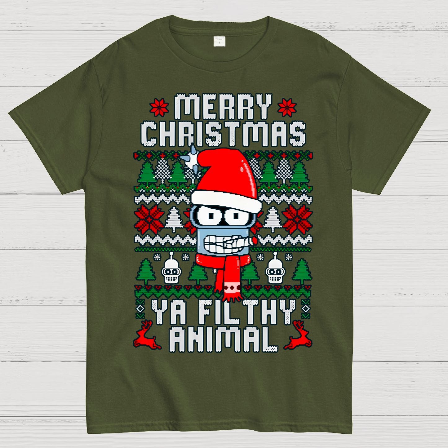 Merry Christmas Ya Filthy Animal Geek T-Shirt