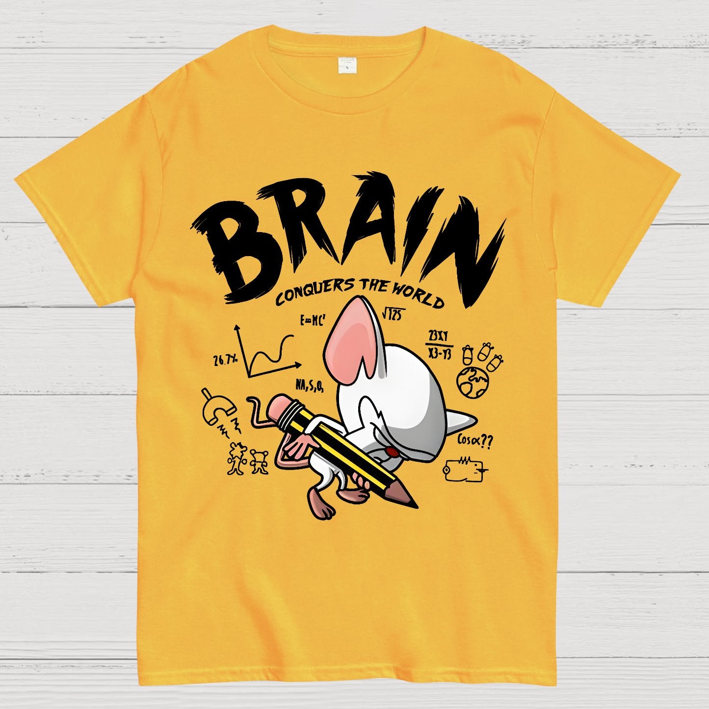 Brain Conquers The World! Geek T-Shirt