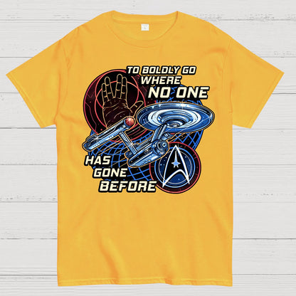 To Boldly Go Where Few Have Gone Before Geek T-Shirt