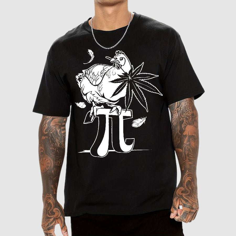 Chicken, π, Marijuana, Sarcasm Geek T-Shirt