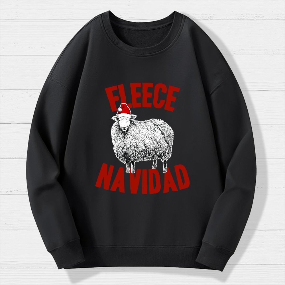 FLEECE NAVIDAD Christmas Geek Cotton Sweatshirt