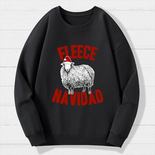 FLEECE NAVIDAD Christmas Geek Cotton Sweatshirt