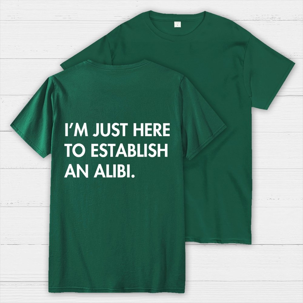 Alibi  Back Printing Geek T-Shirt
