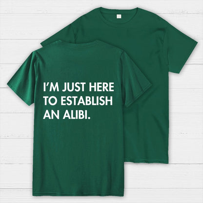 Alibi  Back Printing Geek T-Shirt