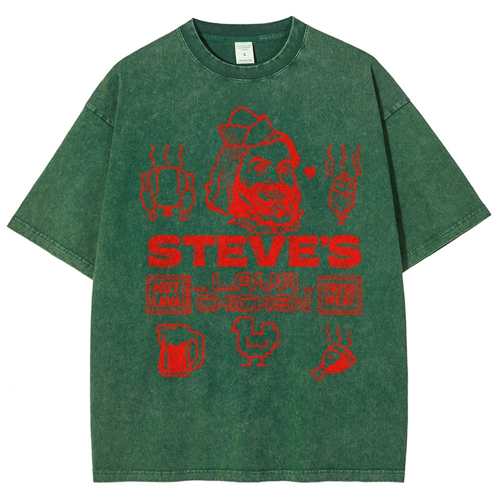 Steve's Lava Chicken Vintage Distressed T-shirt