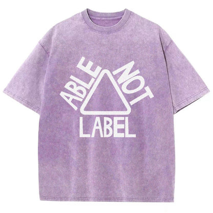 See the Able Not the Label Awareness Vintage Distressed T-shirt