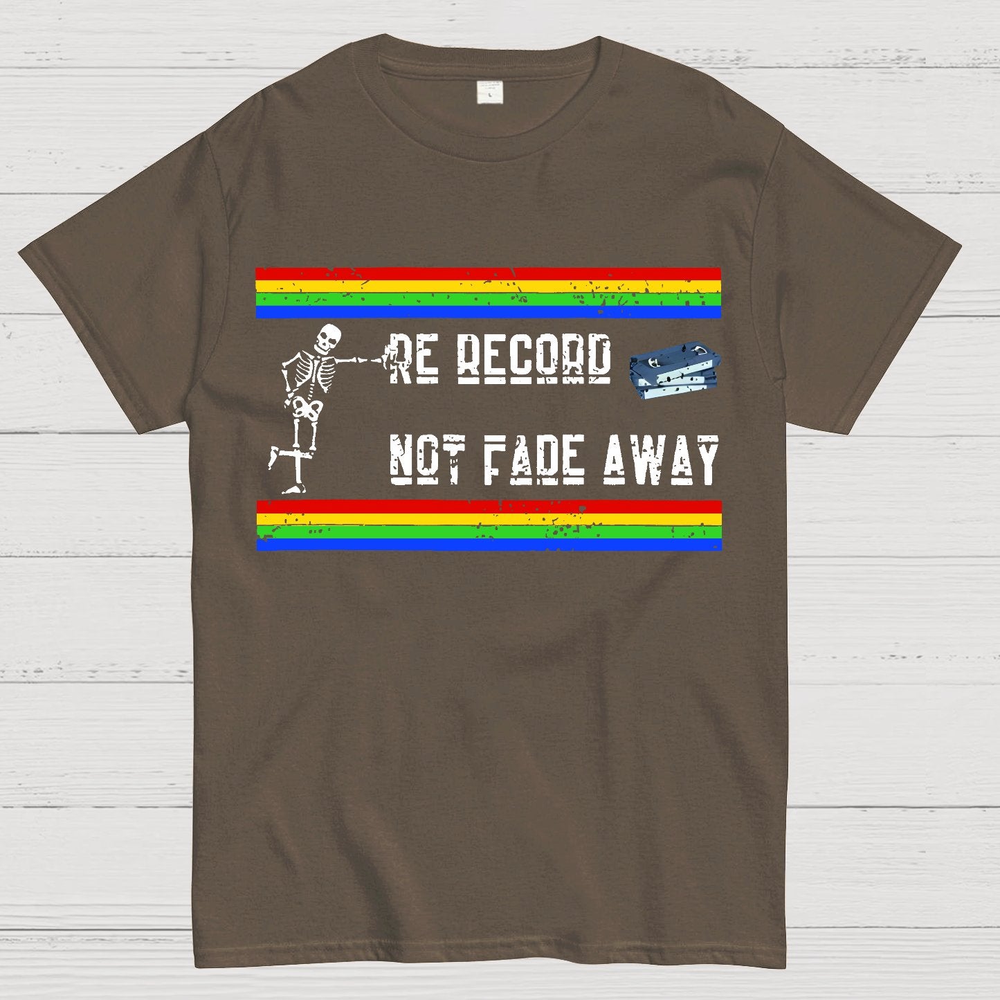 Re Record Not Fade Away Geek T-Shirt