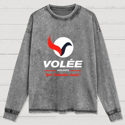Volée Airlines Washed Long Sleeve Tee