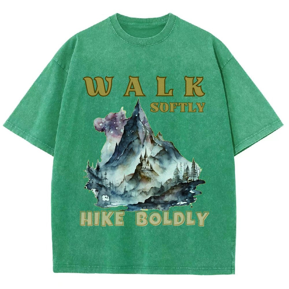Walk Softly, Hike Boldly. More You Hike Vintage Distressed T-shirt