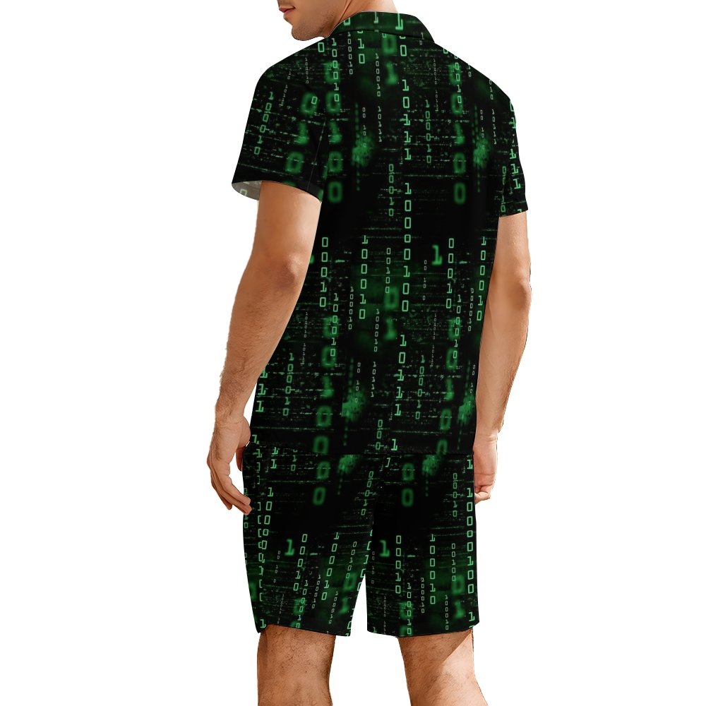 Binary Computer 1s and 0s Hawaiian Shirt Set