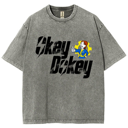 Okey Dokey Vintage Distressed T-shirt