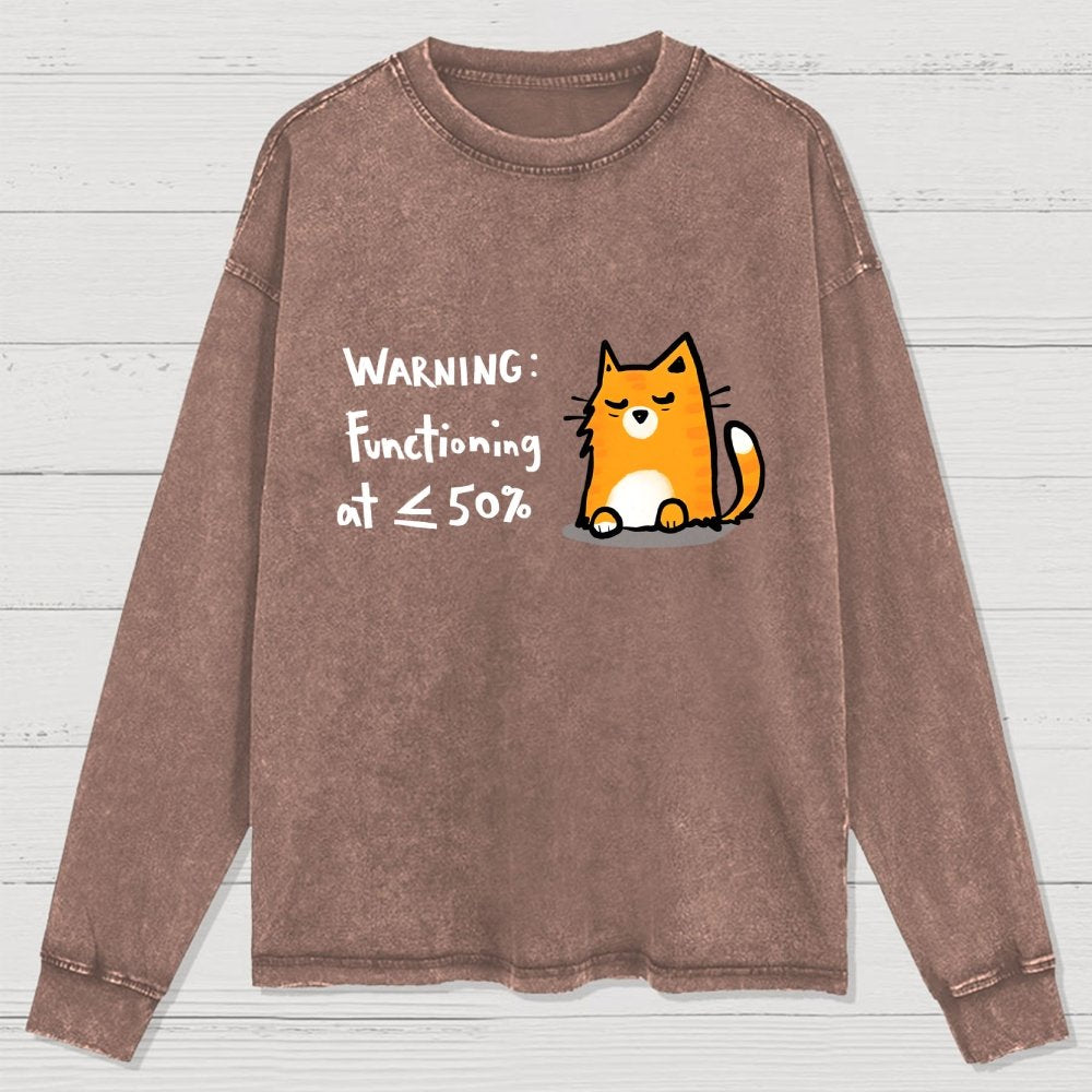 Functioning at Reduced Capacity Washed Long Sleeve Tee