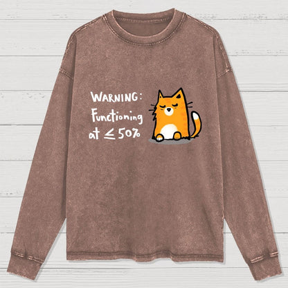 Functioning at Reduced Capacity Washed Long Sleeve Tee
