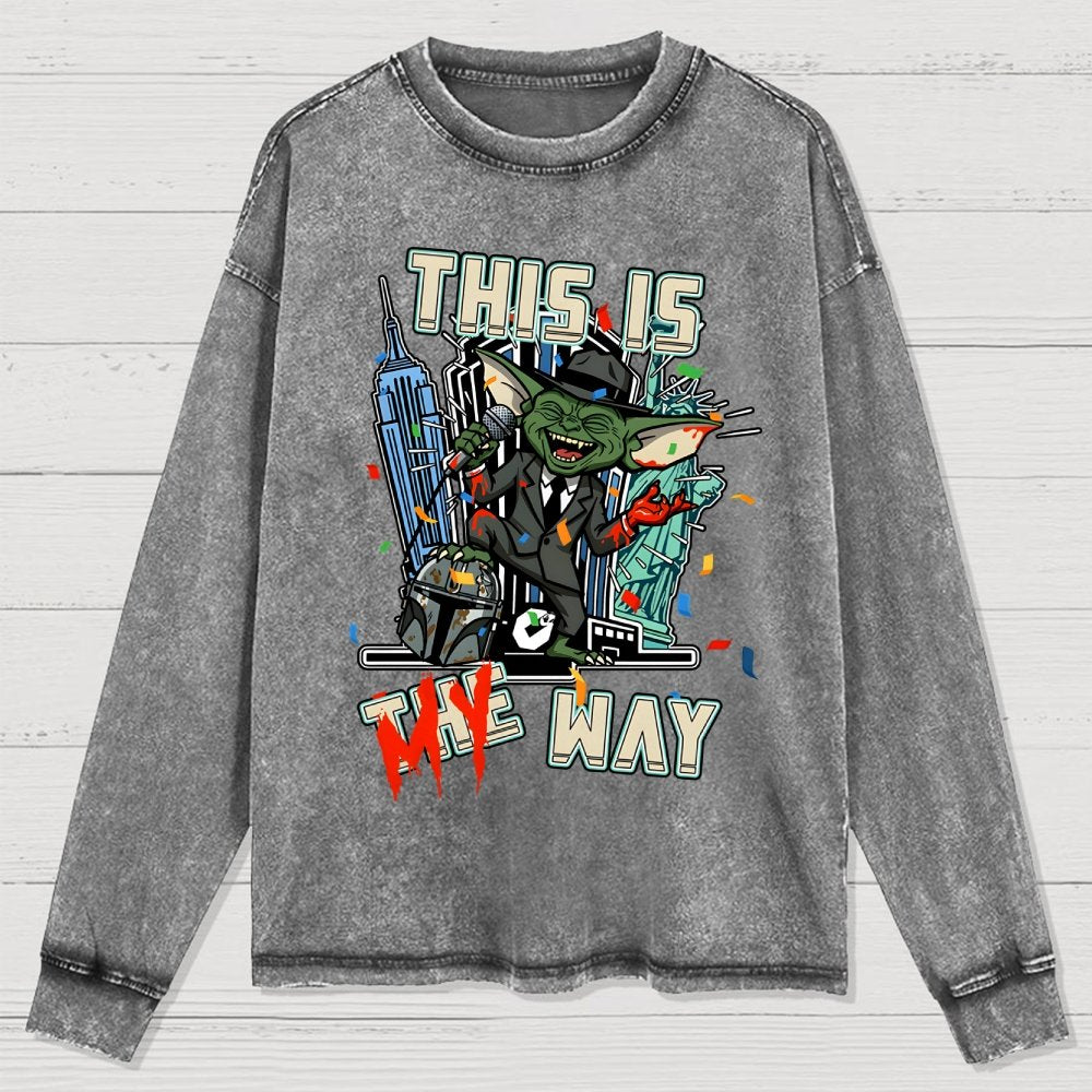 My WAY Washed Long Sleeve Tee
