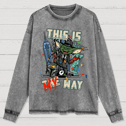 My WAY Washed Long Sleeve Tee
