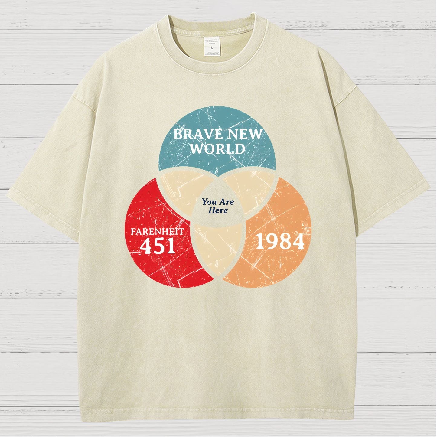 You Are Here Vintage Distressed T-shirt