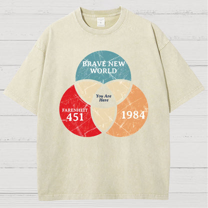You Are Here Vintage Distressed T-shirt