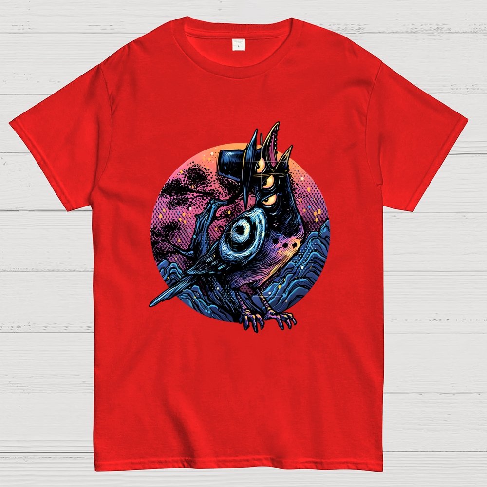 Crow from the underworld Unisex Geek T-Shirt
