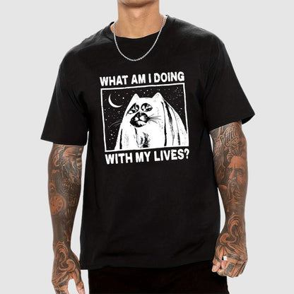 What Am I Doing With My Lives Geek T-Shirt