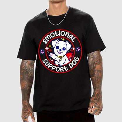Emotional Support Dog Unisex Geek T-Shirt
