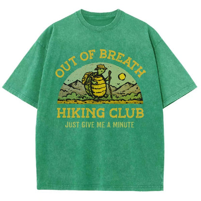 Out Of Breath Hiking Club Vintage Distressed T-shirt