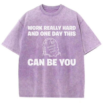 R.I.P. Worked Really Hard Vintage Distressed T-shirt