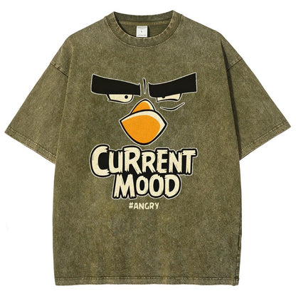 Current Mood Angry Funny Vintage Distressed T-shirt