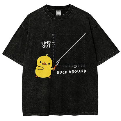 Duck Around Find Out Vintage Distressed T-shirt