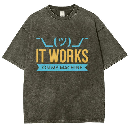 It Works On My Machine Vintage Distressed T-shirt