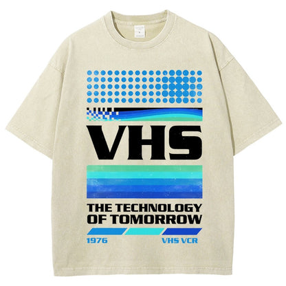 VHS Tech Vintage Distressed T-shirt