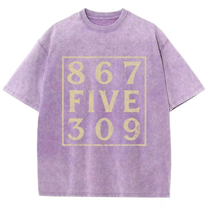 Music 867 Five 309 80S Pop Music  Vintage Distressed T-shirt