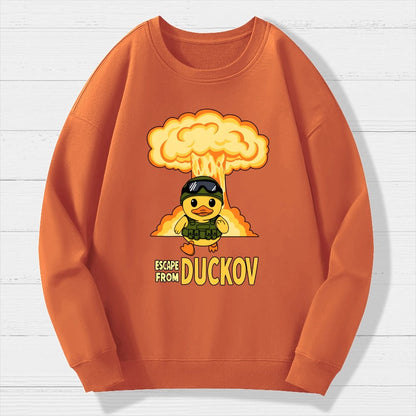 Escape From Quackville Geek Cotton Sweatshirt