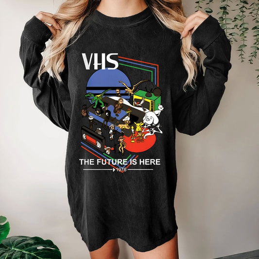 The Future Is Here Washed Long Sleeve Tee