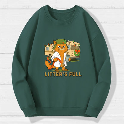 Christmas Shitters Full Cat Geek Cotton Sweatshirt