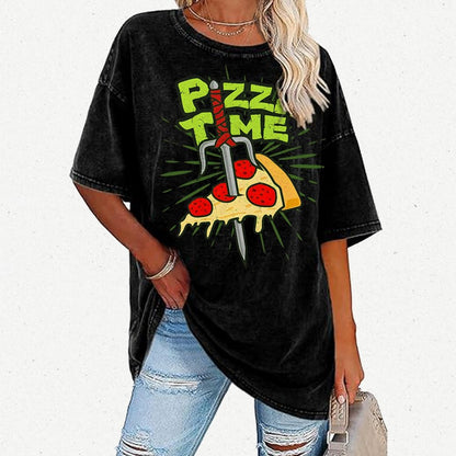 Pizza Time! Vintage Distressed T-shirt