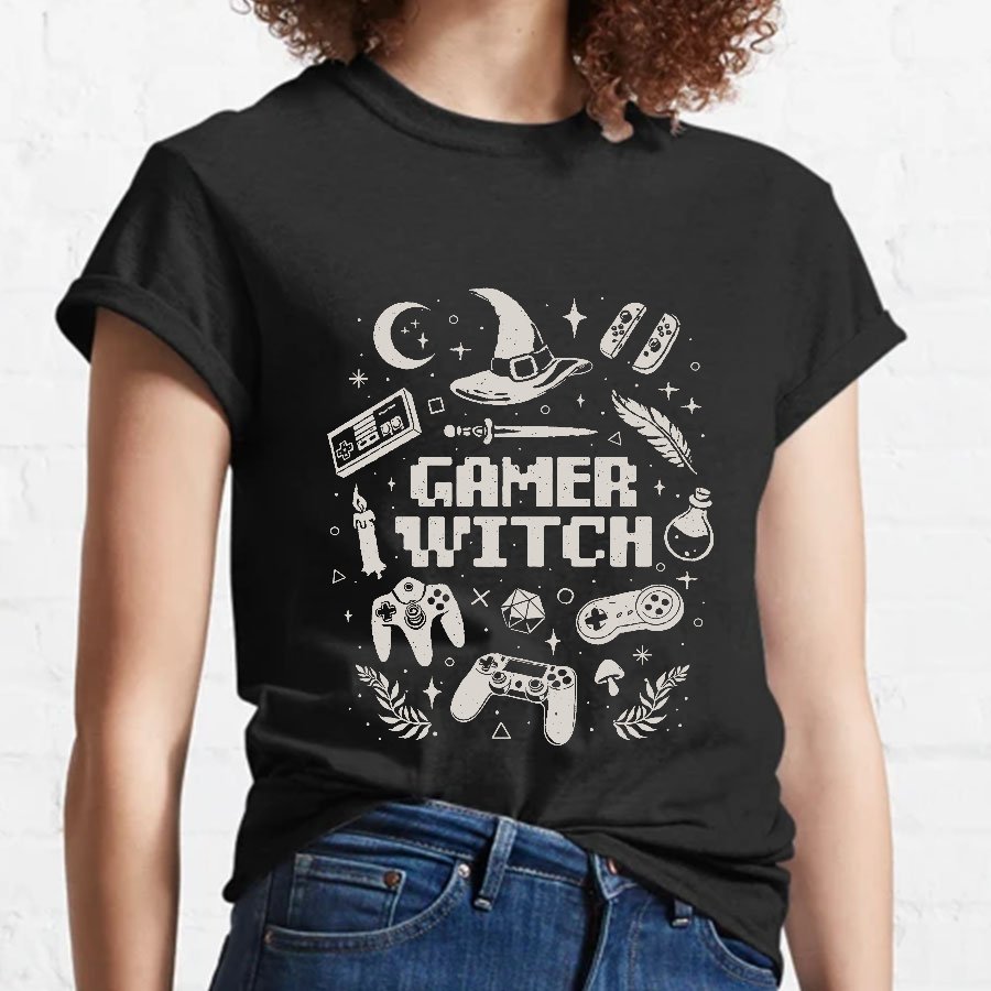 Gamer Witch Geeky T-Shirt